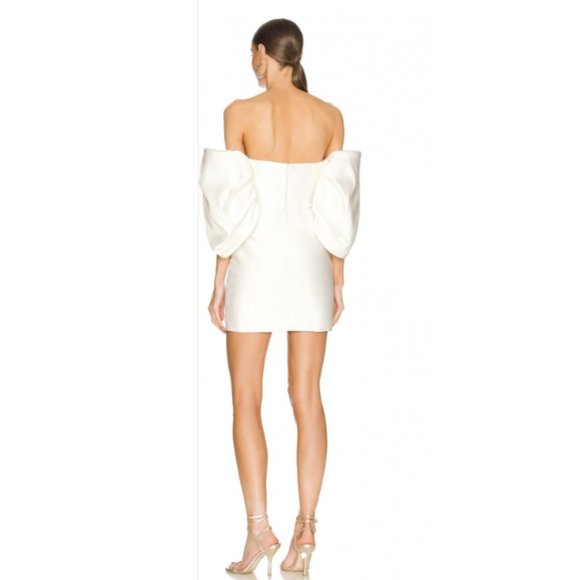 Solace London Elina Mini Dress in White - Picture 2 of 4
